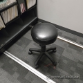 Black Leatherette Rolling Stool